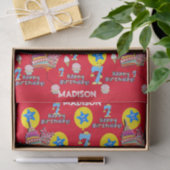 Happy 7th Birthday Tissue Paper #7 Red Tissuepapier (Geschenk)