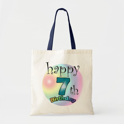Happy 7th Birthday Tote Bag (Voorkant)