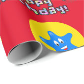 Happy 7th Birthday Wrapping Paper Balloons #7 Cadeaupapier (Rol Hoek)