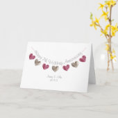 Happy 7th Wedding Jubileum wol hart kaart (Gele Bloem)