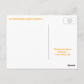 Happy 80th Birthday Briefkaarten - Cheers in Blue (Achterkant)