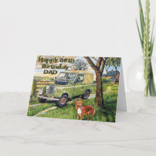 Happy 80th Birthday Card voor papa Kaart