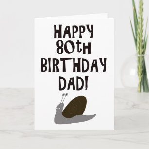 Happy 80th Birthday Dad Kaart