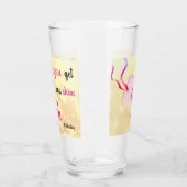 Happy 80th Birthday gepersonaliseerd voeg naam toe Glas (Links)