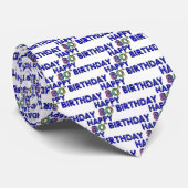 Happy 80th Birthday Gifts en Birthday Apparel Stropdas (Opgerold)
