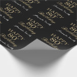 Happy 80th Birthday Gold Glitter Wrapping Paper Cadeaupapier<br><div class="desc">Fijne 80ste verjaardag Gold Glitter Wrapping Paper met persoonlijke naam. Voor verdere aanpassing,  te klikken gelieve de knoop "van de Aanpassing het"en ons ontwerphulpmiddel te gebruiken om deze sjabloon te wijzigen.</div>