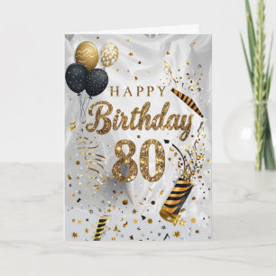 Happy 80th Birthday Kaart