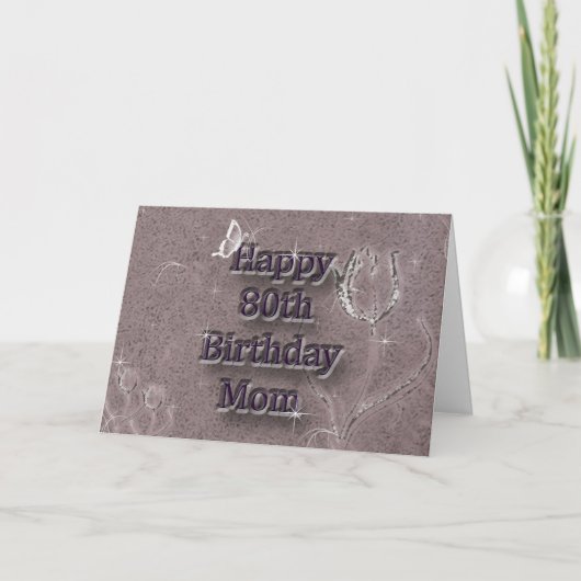 Happy 80th Birthday Kaart (Voorkant)