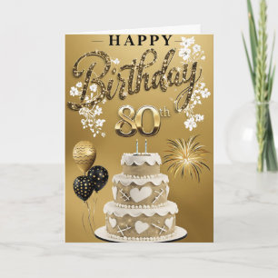 Happy 80th Birthday Kaart