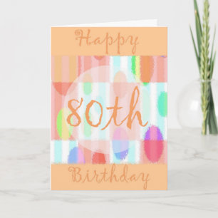 Happy 80th Birthday Kaart