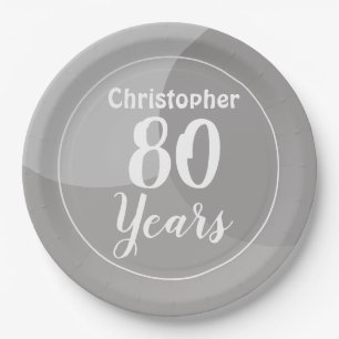 Happy 80th Birthday Paper-Bord Papieren Bordje