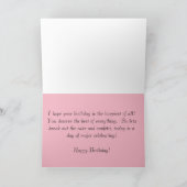 Happy 80th Birthday Roos Fotografie Kaart (Binnen)