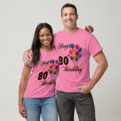 Happy 80th Birthday T-Shirt (Unisex)