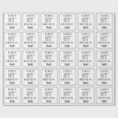 HAPPY 81ST BIRTHDAY; Art Deco Style; aangepaste na Cadeaupapier (Vlak)