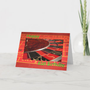 Happy 81st Birthday Roulette Wheel Kaart