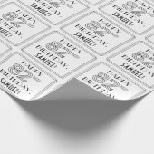 HAPPY 82ND BIRTHDAY; Art Deco Style; aangepaste na Cadeaupapier (Hoek)