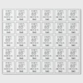 HAPPY 83RD BIRTHDAY; Art Deco Style; aangepaste na Cadeaupapier (Vlak)