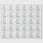 HAPPY 86TH BIRTHDAY; Art Deco Style; aangepaste na Cadeaupapier (Vlak)