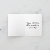 Happy 87th Birthday White Flower Kaart (Binnen)