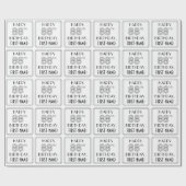 HAPPY 88th BIRTHDAY; Art Deco Style; aangepaste na Cadeaupapier (Vlak)