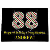 Happy 88th Birthday & Merry Kerstmis, aangepaste n Groot Cadeauzakje (Voorkant)