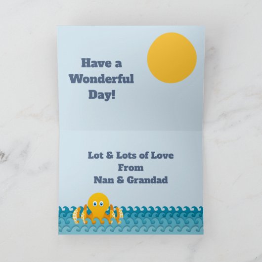 Happy 8th Birthday Kaart (Binnen)