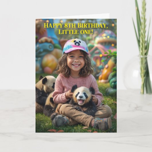 Happy 8th Birthday Kaart (Voorkant)