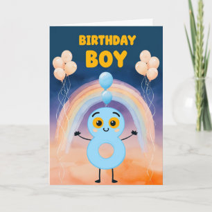 Happy 8th Birthday-kaart Kaart