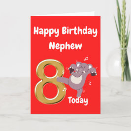 Happy 8th Birthday Nephew Kaart
