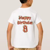 Happy 8th Birthday T-shirt (Achterkant)