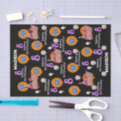 Happy 8th Birthday Tissue Paper #8 Black Tissuepapier (Craft)