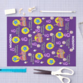 Happy 8th Birthday Tissue Paper #8 Paars Tissuepapier (Craft)