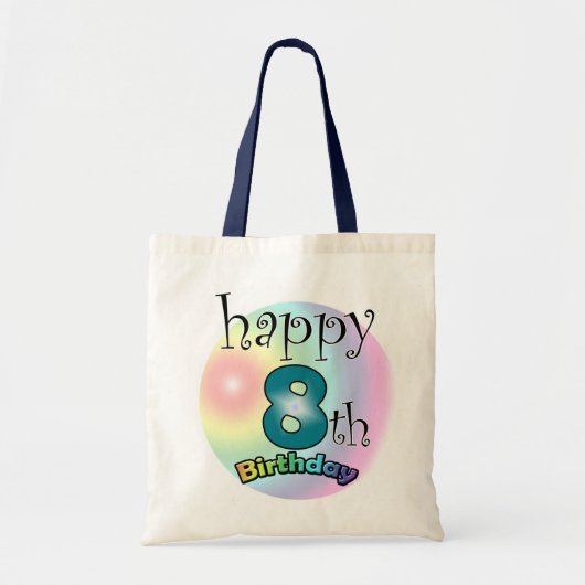 Happy 8th Birthday Tote Bag (Voorkant)