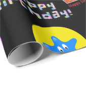 Happy 8th Birthday Wrapping Paper Balloons #8 Cadeaupapier (Rol Hoek)