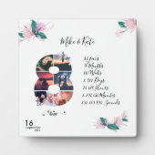 Happy 8th Jubileum, aangepaste fotocollage Fotoplaat (Voorkant)