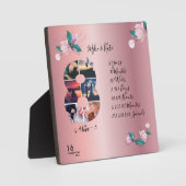 Happy 8th Jubileum, aangepaste fotocollage, graaf Fotoplaat (Voorkant)