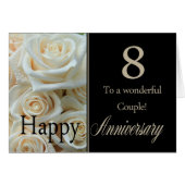 Happy 8th Jubileum rozen (Voorkant Horizontaal)