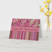 Happy 8th Jubileum rozen Kaart (Gele Bloem)