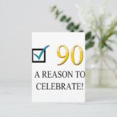 Happy 90th Birthday Briefkaart (Staand voorkant)
