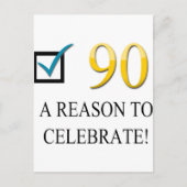 Happy 90th Birthday Briefkaart (Voorkant)