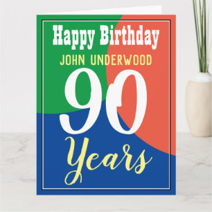 Happy 90th Birthday Card Kaart