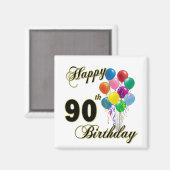 Happy 90th Birthday Gifts en Birthday Apparel Magneet (Voorkant / Achterkant)