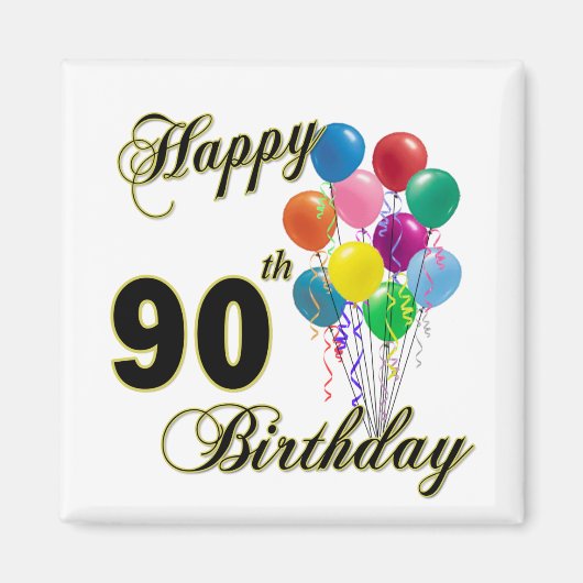Happy 90th Birthday Gifts en Birthday Apparel Magneet (Voorkant)