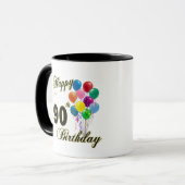 Happy 90th Birthday Gifts en Birthday Apparel Mok (Voorkant links)