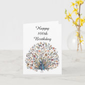 Happy 90th Birthday Kaart (Gele Bloem)