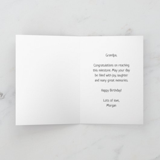 Happy 90th Birthday Nonagenarian Celebration Party Kaart (Binnen)