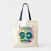 Happy 90th Birthday Tote Bag (Voorkant)