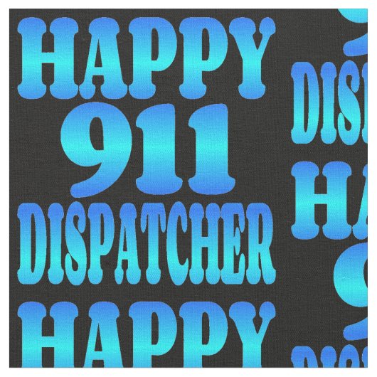 Happy 911 Dispatcher Stof (Close Up)