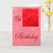Happy 92e verjaardag Dianthus Red Flower Kaart (Gele Bloem)