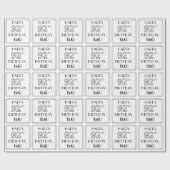 HAPPY 92ND BIRTHDAY; Art Deco Style; aangepaste na Cadeaupapier (Vlak)